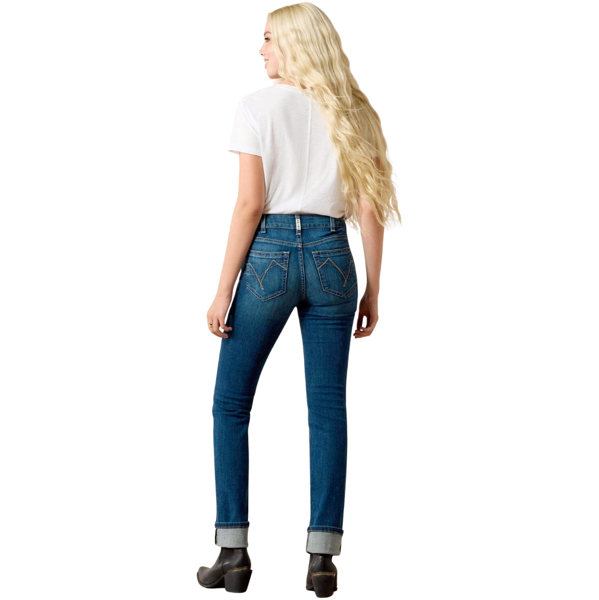 2025 Ariat Womens R.E.A.L. Perfect Rise Abby Straight Jean 10036814 - Mackenzie
